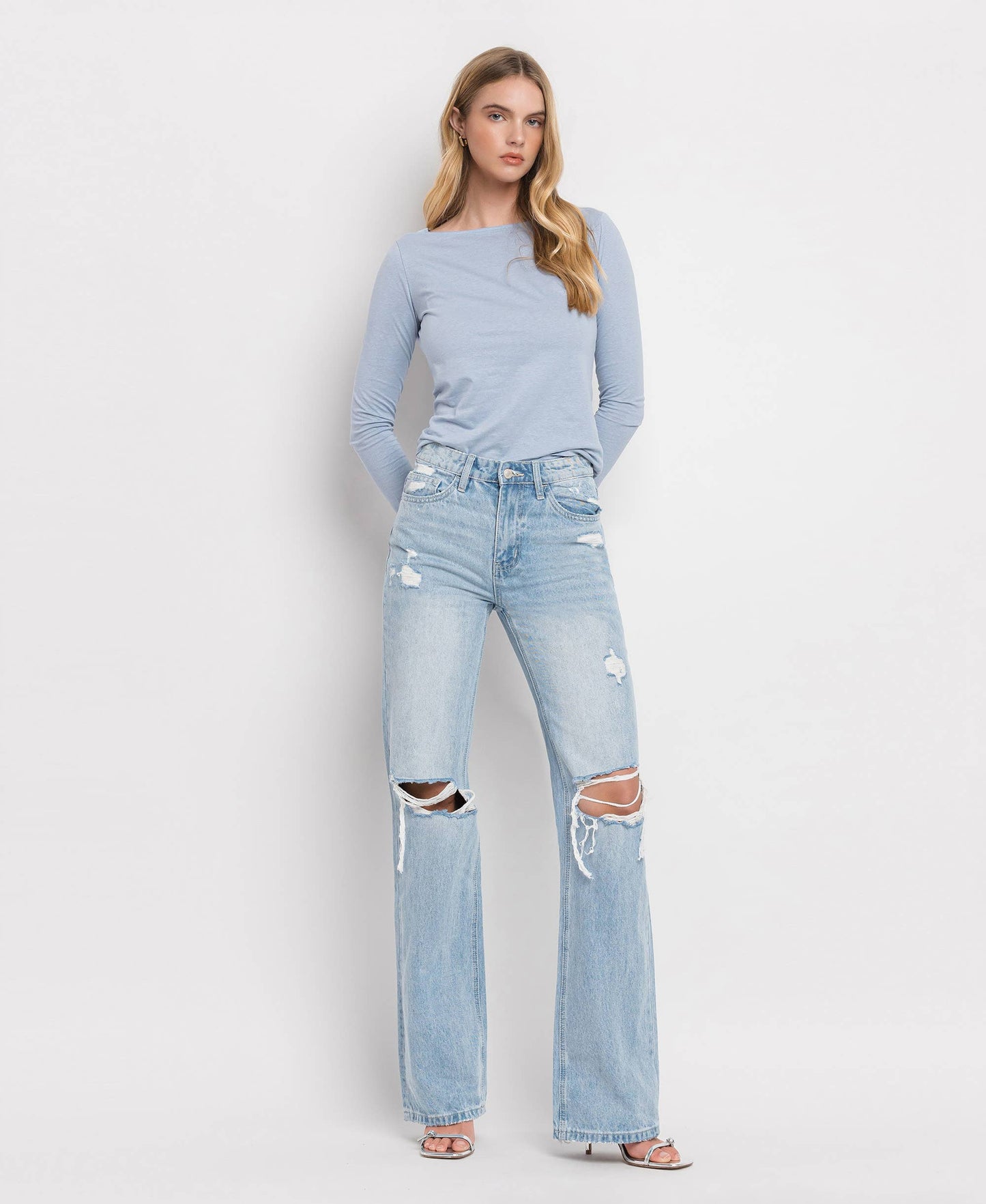 Leslie Full Length Flare Jeans