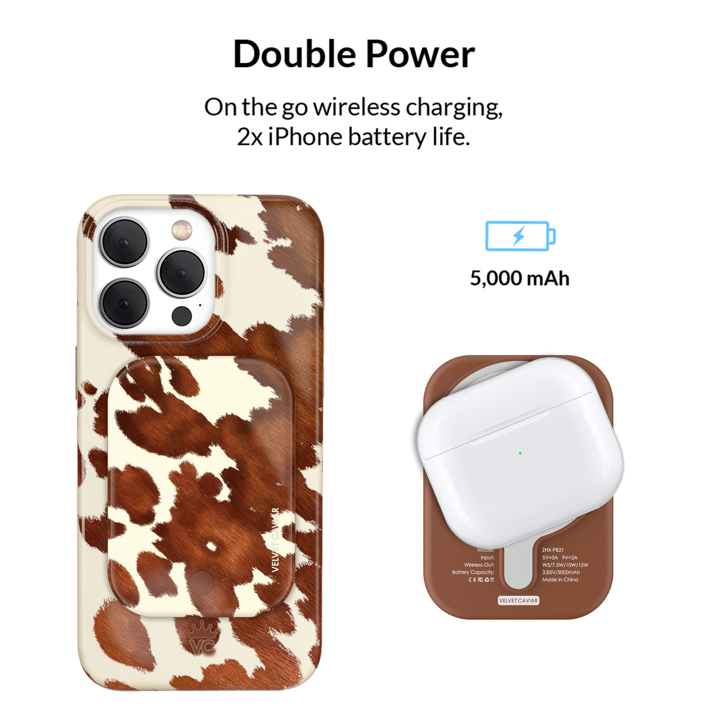 Wireless Phone Charger - Cocoa Cow