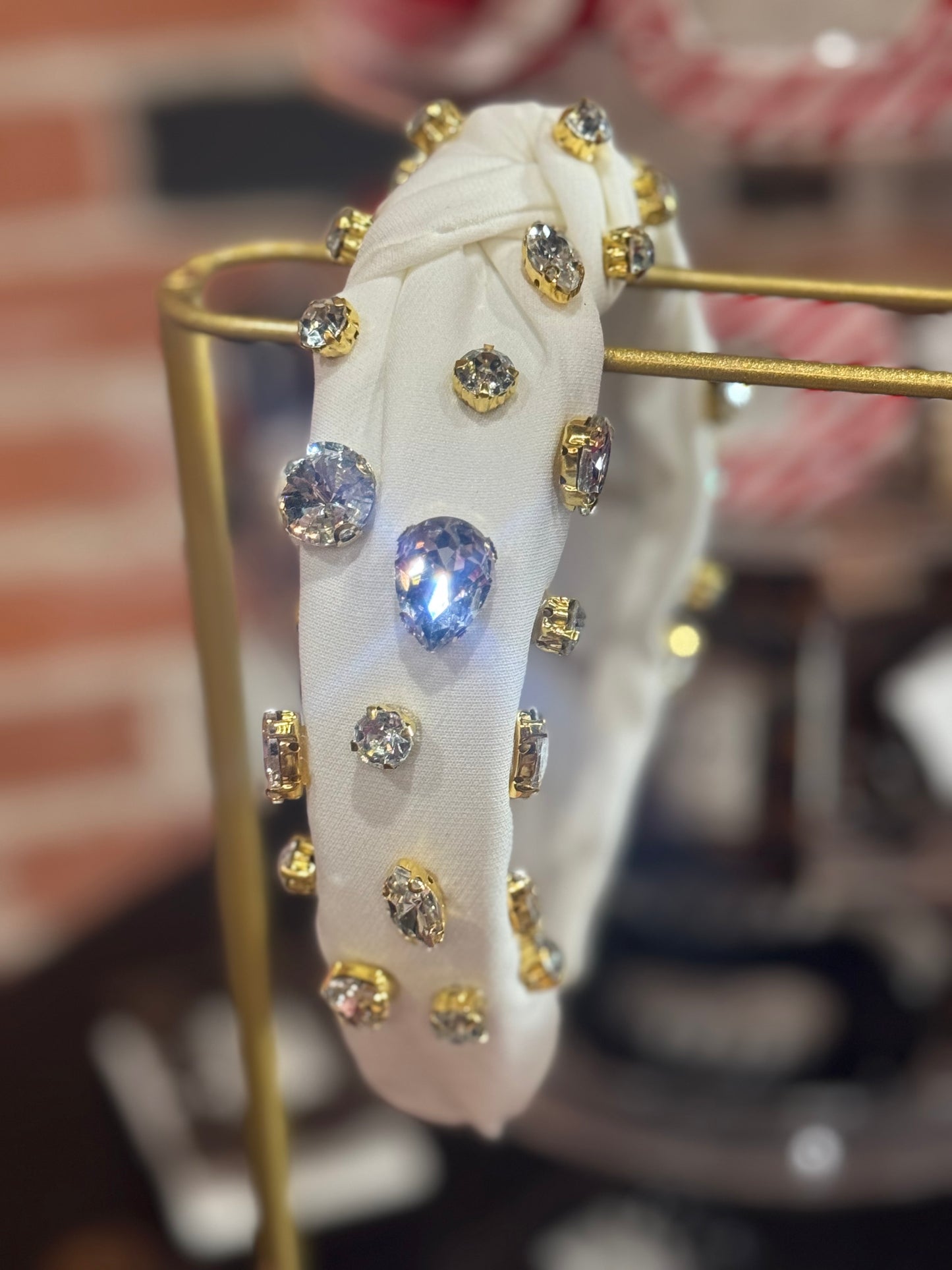 White Crystal Headband