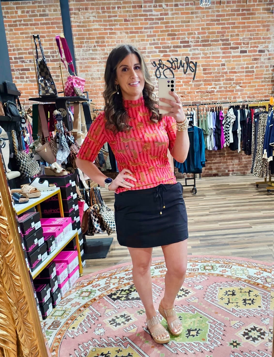 After Dark Black Skort