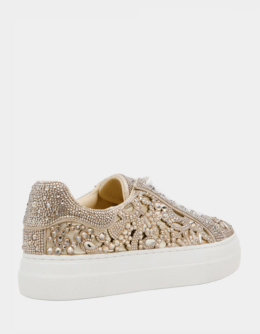 Reily Lt. Gold Platform Sneaker