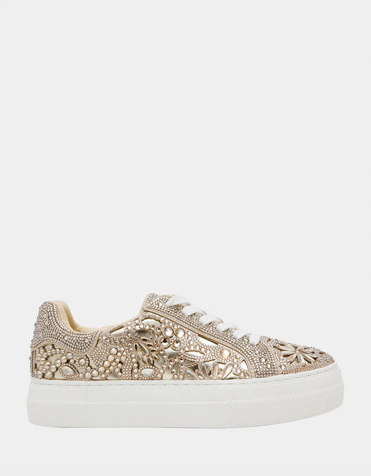 Reily Lt. Gold Platform Sneaker