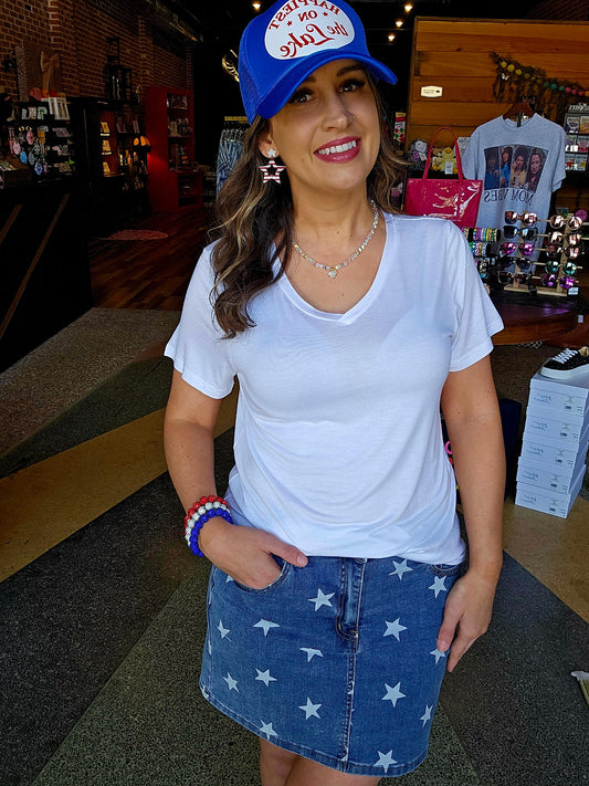 White Basic Tee