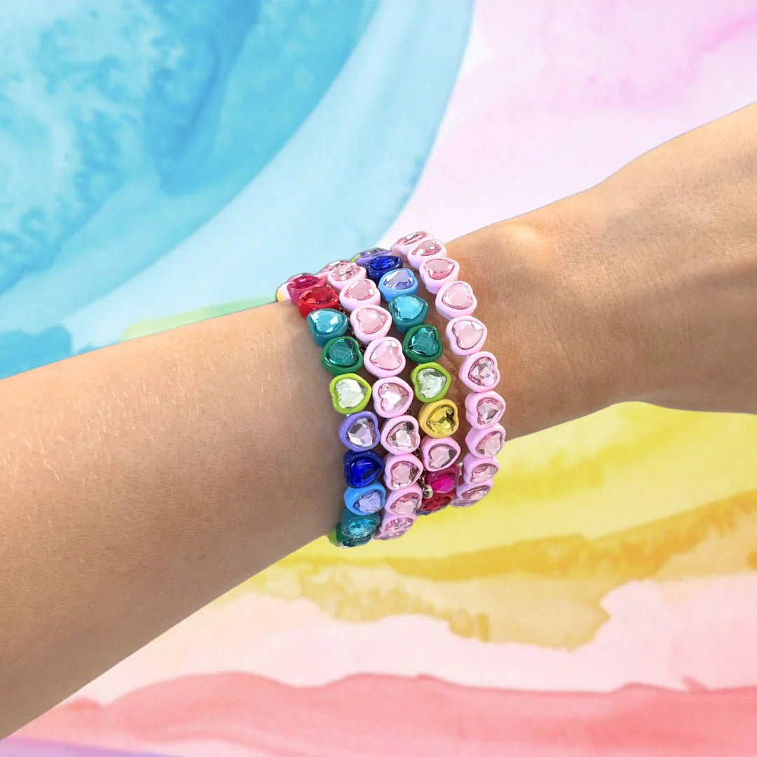 Enamel Heart Bracelet