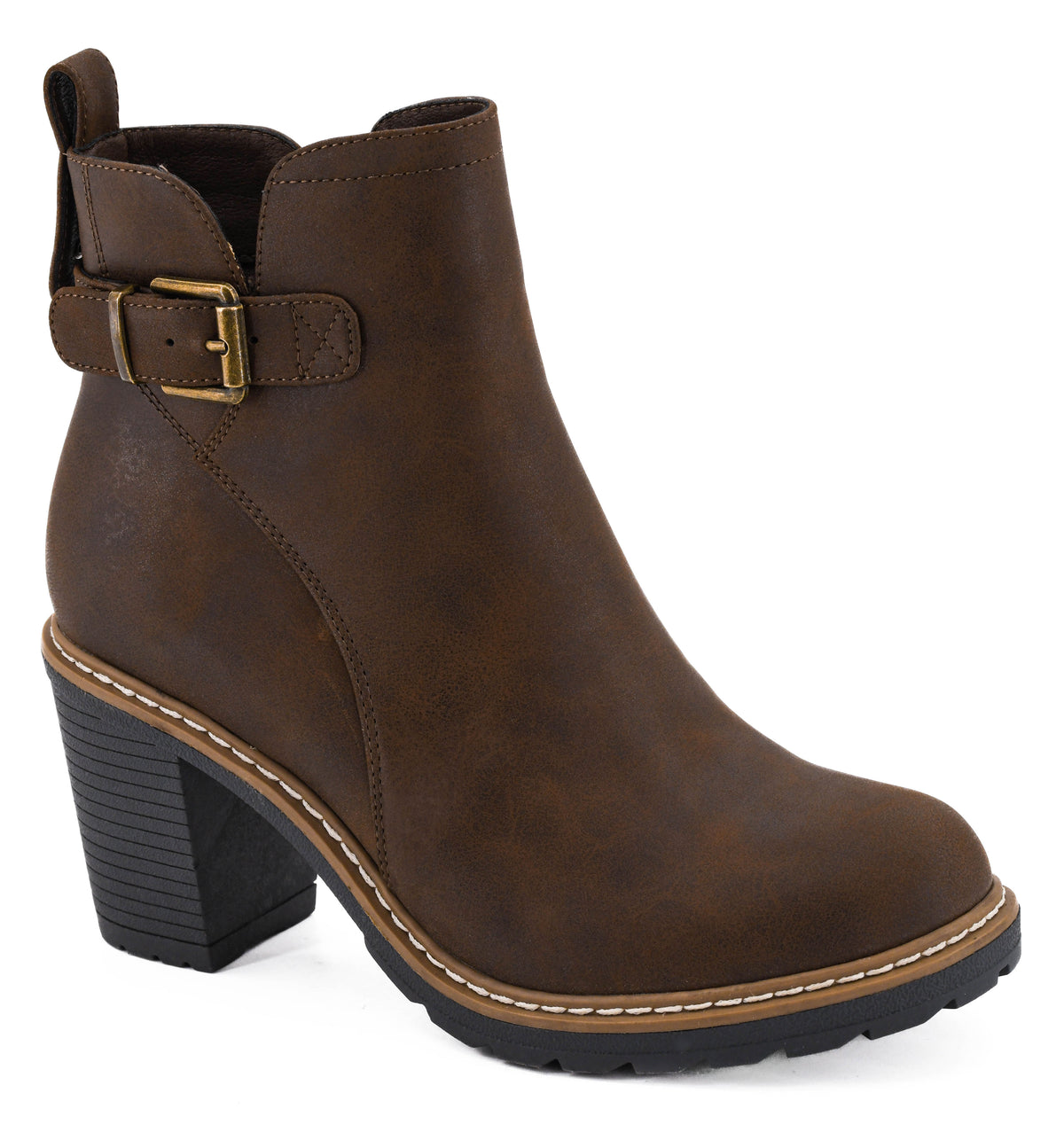 GOOD CALL Brown Distressed Boot