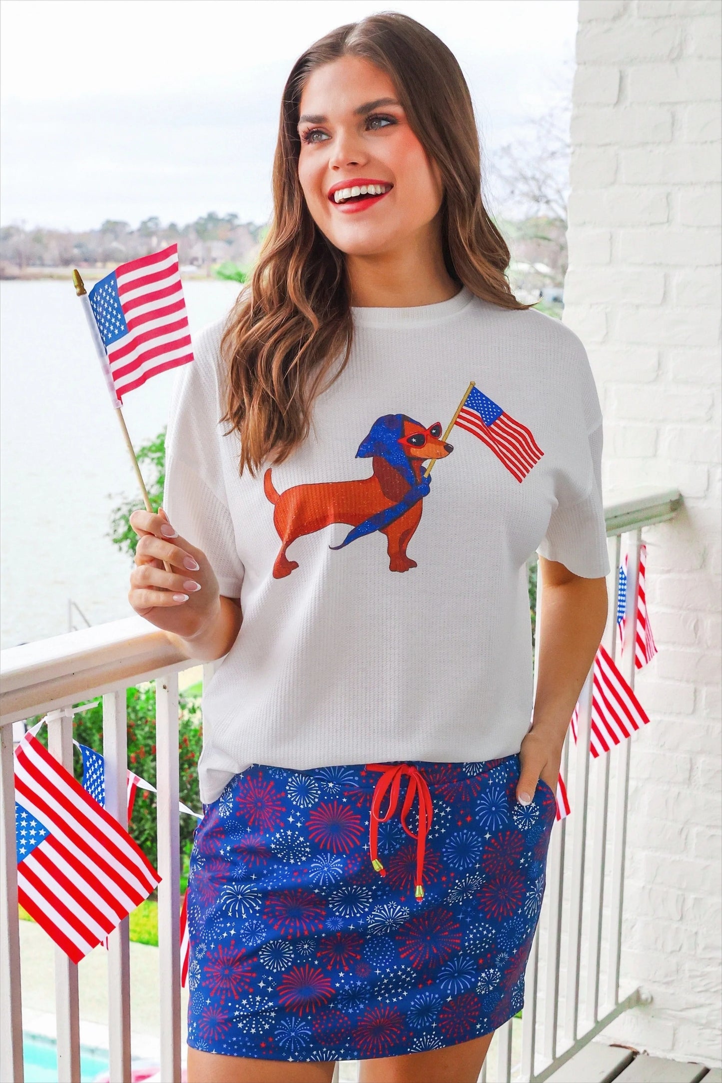 Red, White, & Boom Skort