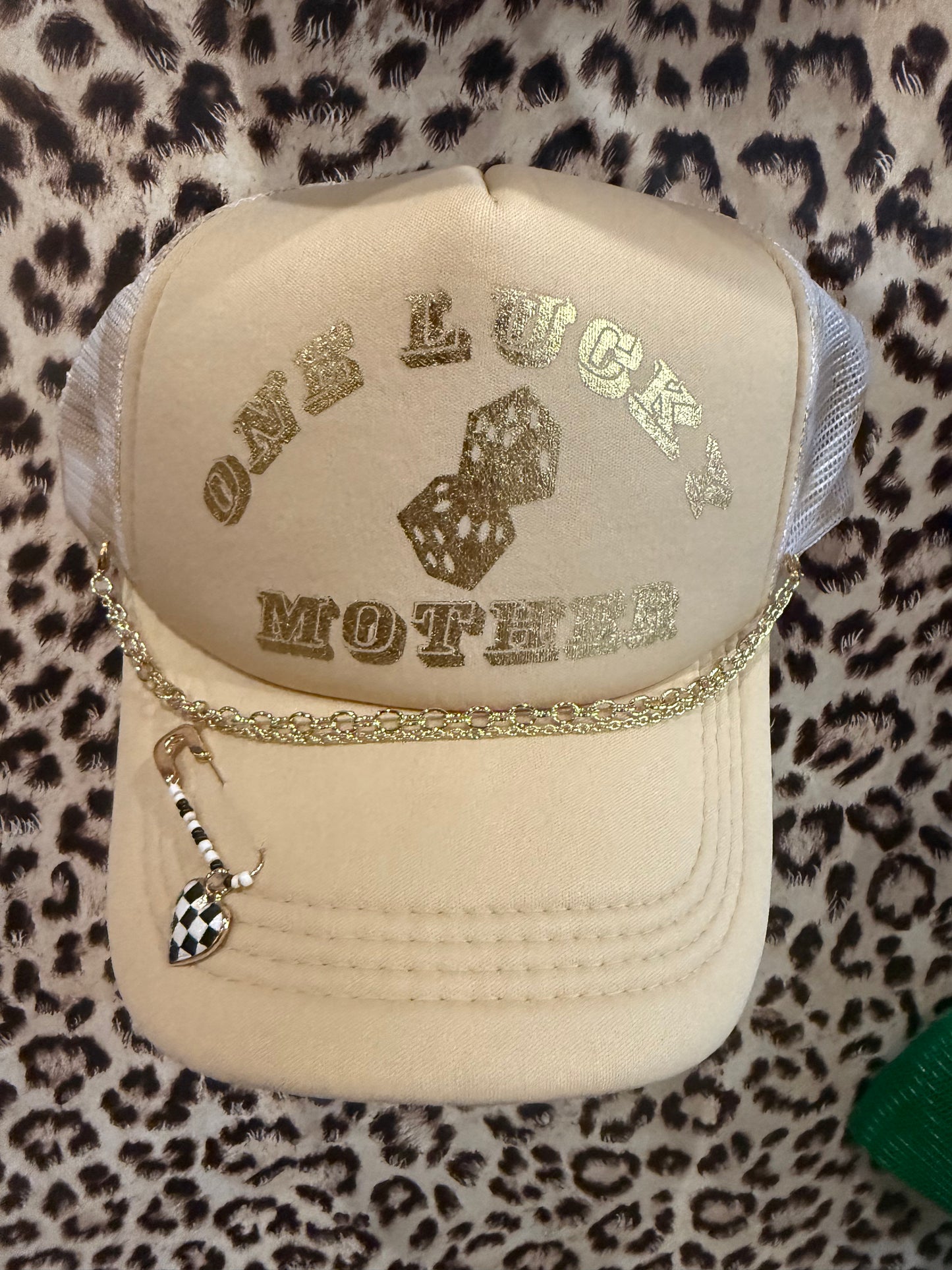 ONE LUCKY MOTHER TRUCKER HAT