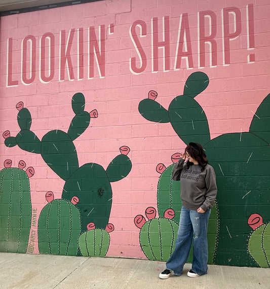 Good Mom-Bad Mouth Crew Neck Sweatshirt