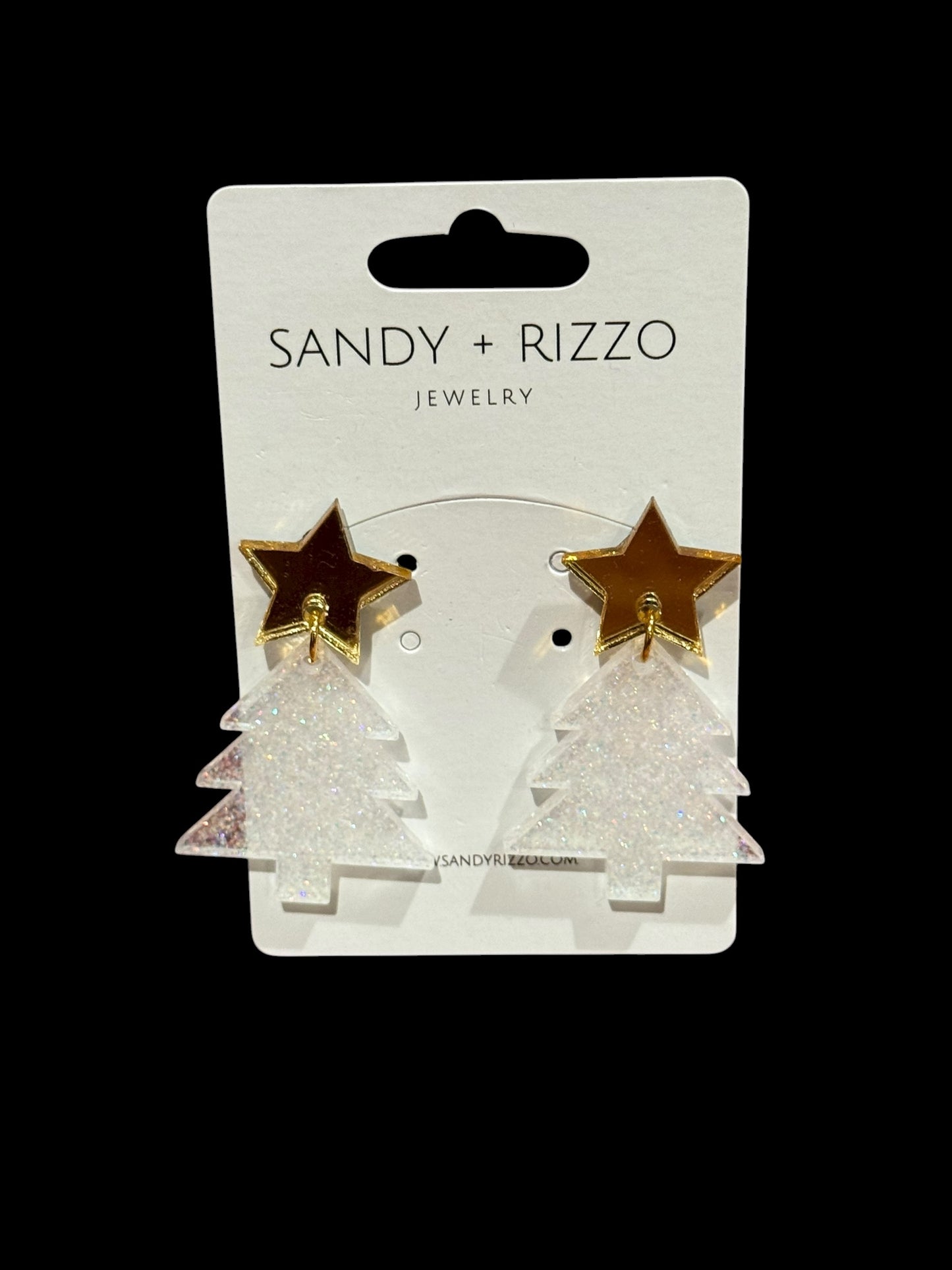 Gold + White Glitter Christmas Tree