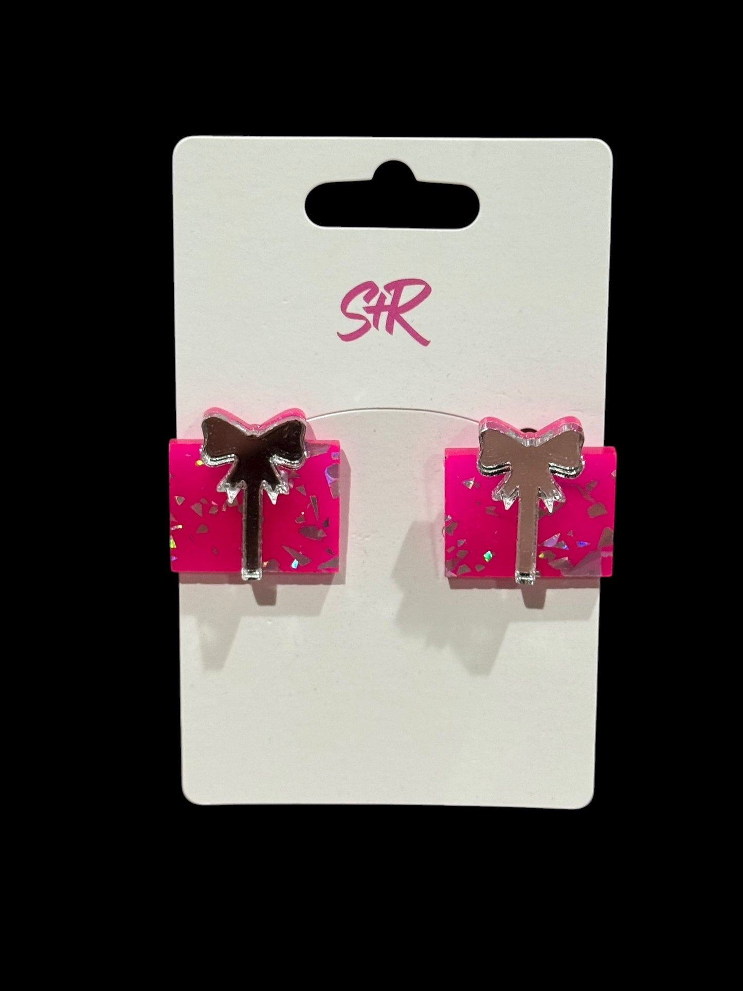 Hot Pink Present Earrings