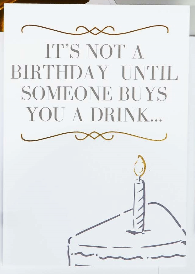 Cocktails & Cards Greeting Card