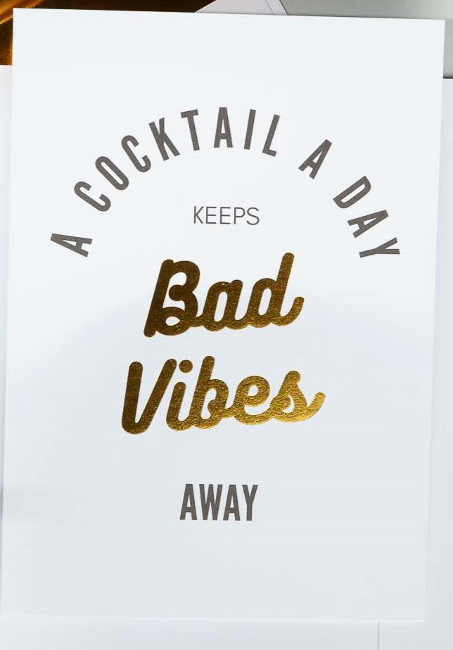 Cocktails & Cards Greeting Card