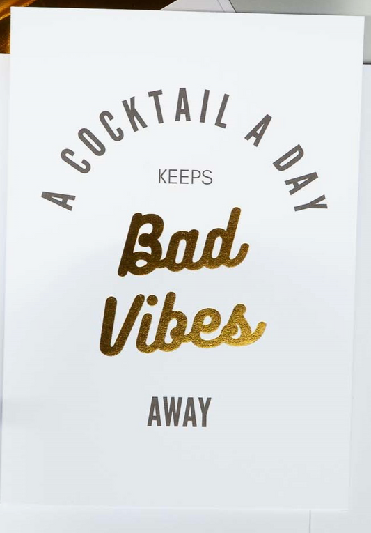 Cocktails & Cards Greeting Card