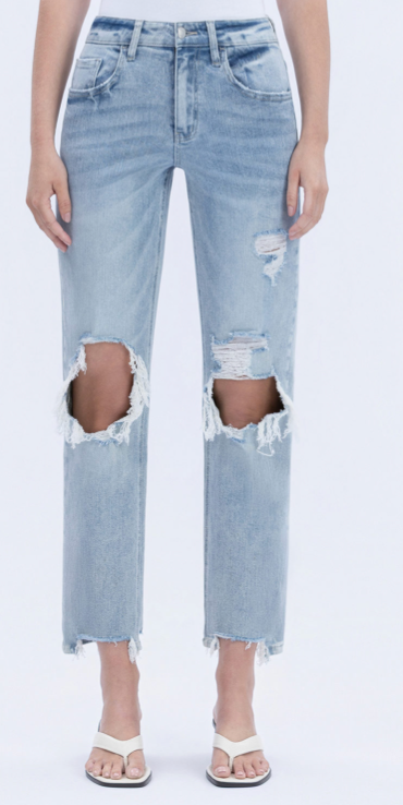 Celebration 90'S SUPER HIGH RISE DISTRESSED DAD JEANS