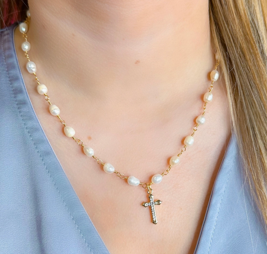 Jacee Cross Necklace
