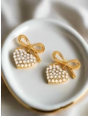 Poppy Pearl Heart Earrings