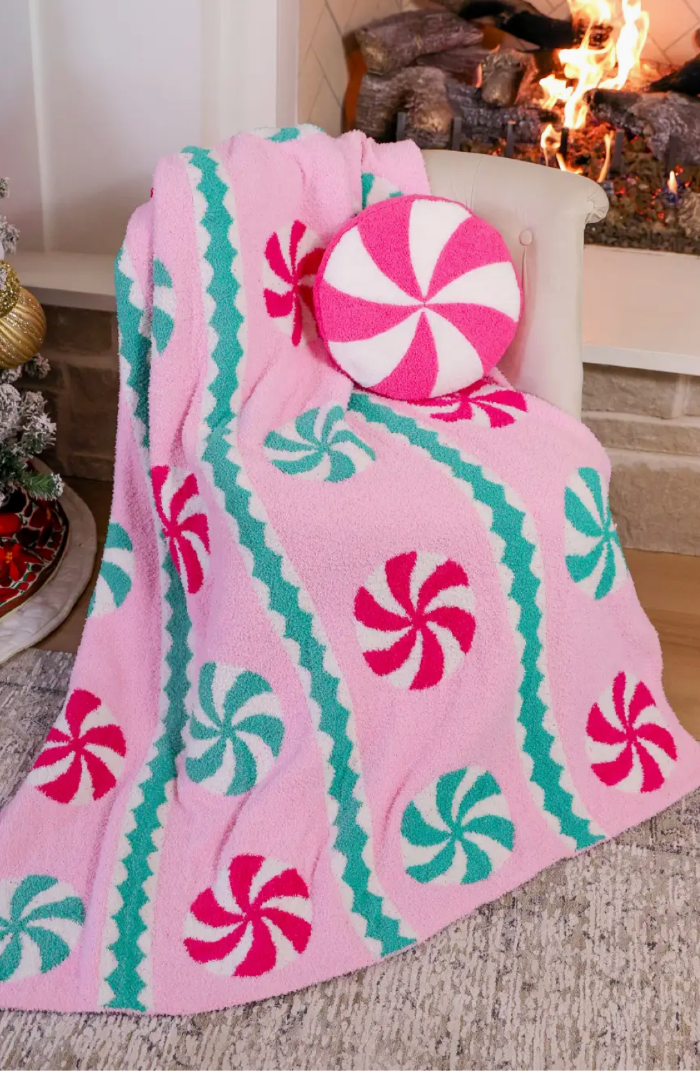 Pink Wintermint Blanket