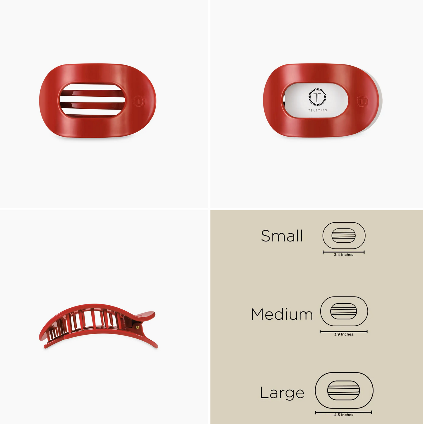 Red Carpet Ready Small Flat Round Hair Clip