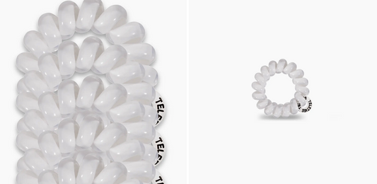 Coconut White Tiny Hair Ties