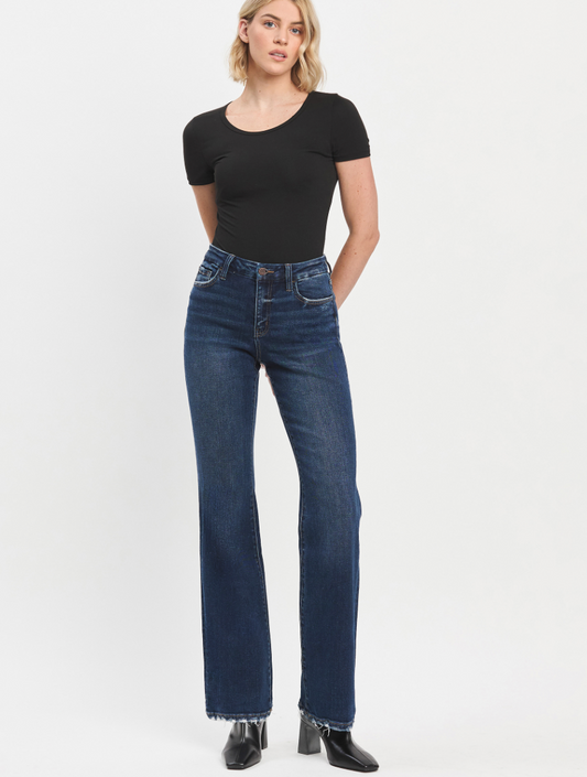 High Rise Relaxed Flare Restructure Jean
