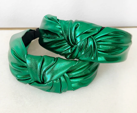 Green Metallic Headband