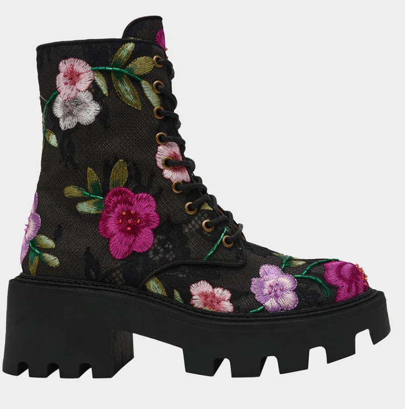 Betsey Johnson Polli Floral Boots