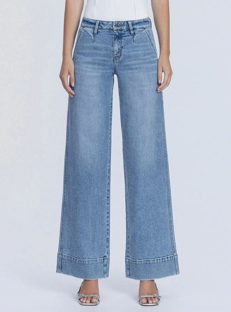 Mid Rise Wide Trouser Hem Understanding Jean