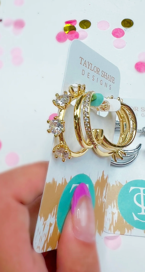 Juliana Hoops Gold