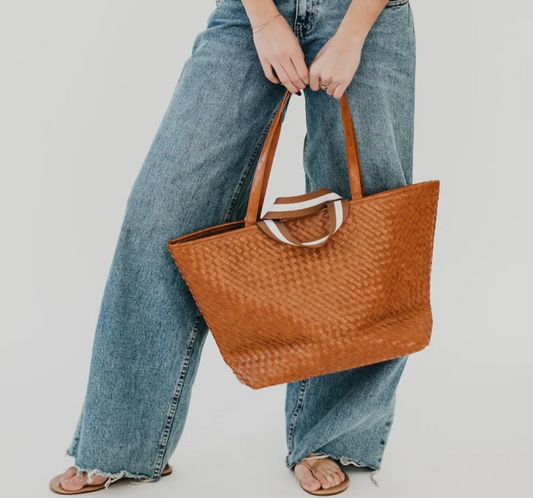 Woven Tiffany Organizer Tote Bag