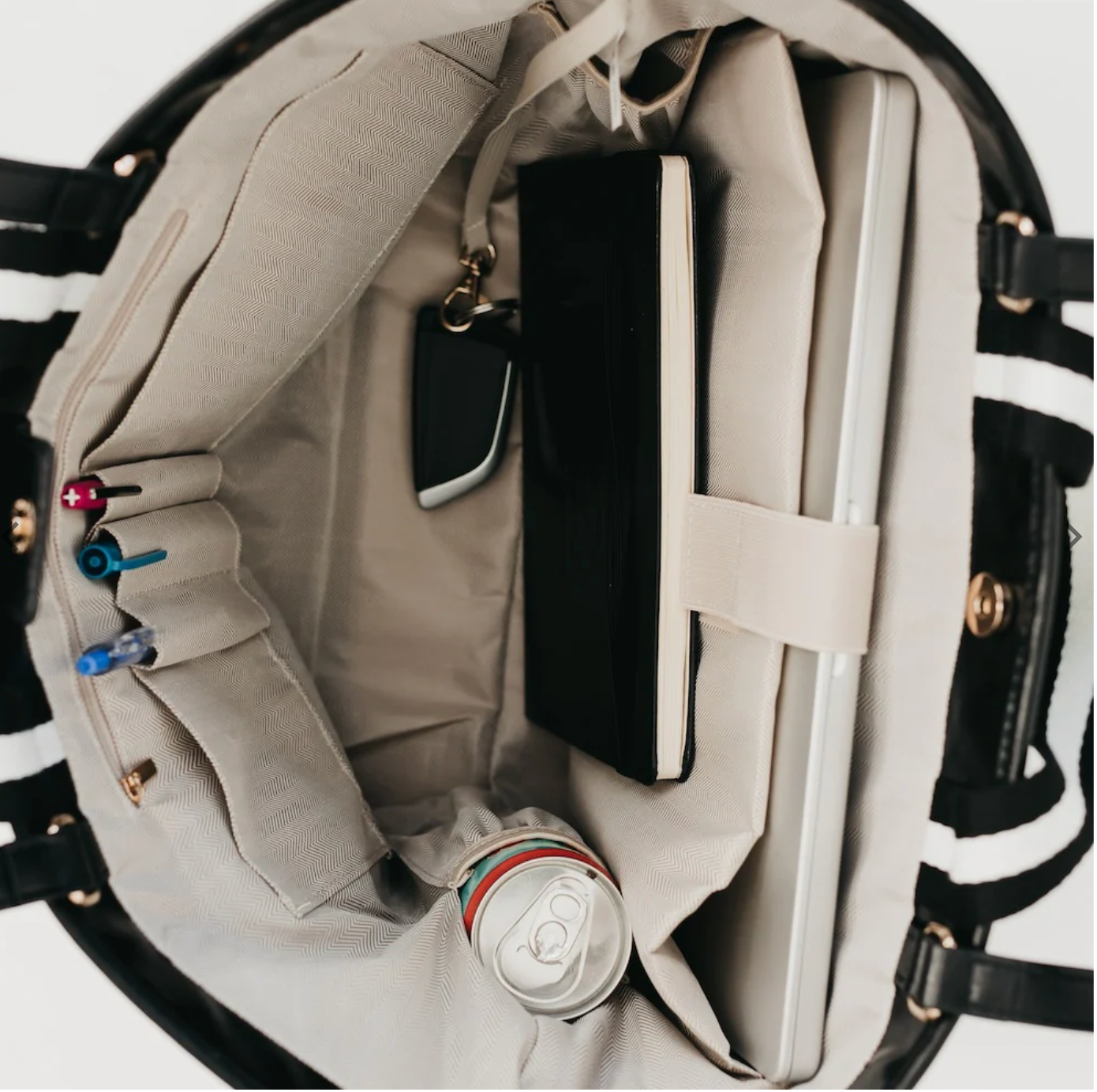 Woven Tiffany Organizer Tote Bag