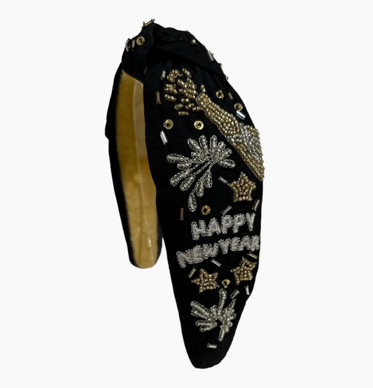 New Year's Headband Knot - Champagne Burst