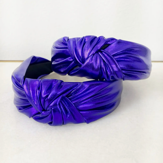 Metallic Blue Headband