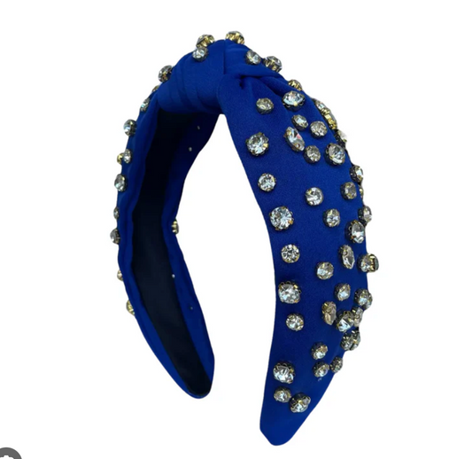 Royal Blue Rhinestone Headband