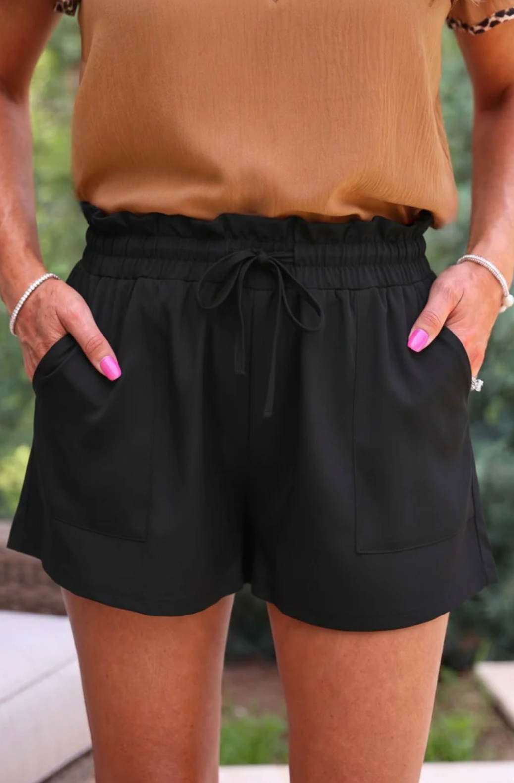 Runway Paperbag Shorts - After Dark