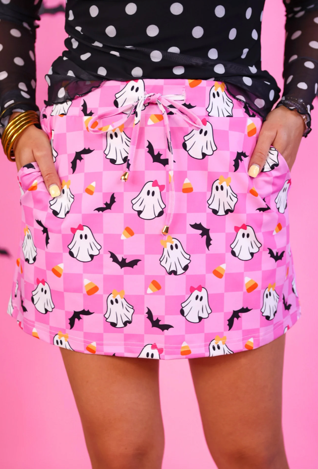 Checkered Gigi the Ghost Skort