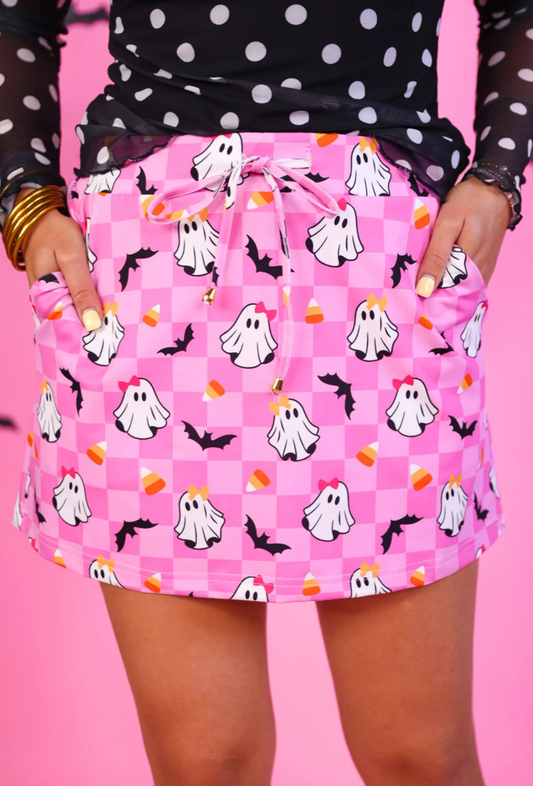 Checkered Gigi the Ghost Skort