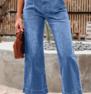 Ashleigh Wide Leg Cropped Jeans