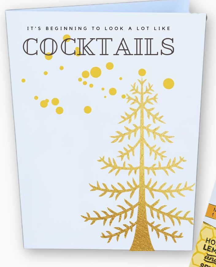 Cocktails & Cards Greeting Card