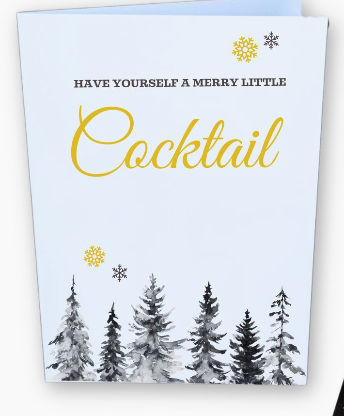 Cocktails & Cards Greeting Card