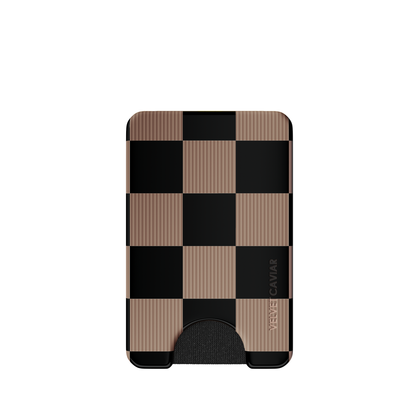 Magnetic Phone Wallet - Mocha Vibe Checker