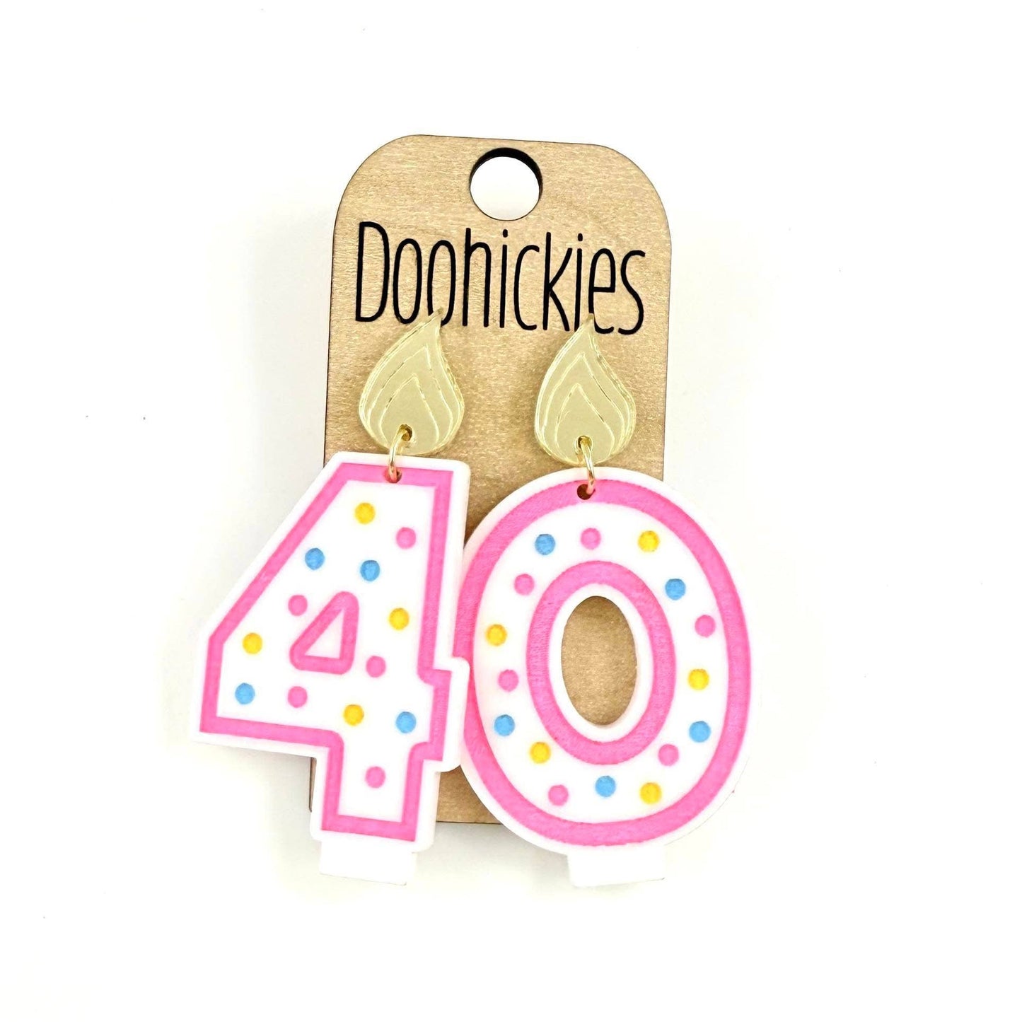 Birthday Candle Earrings