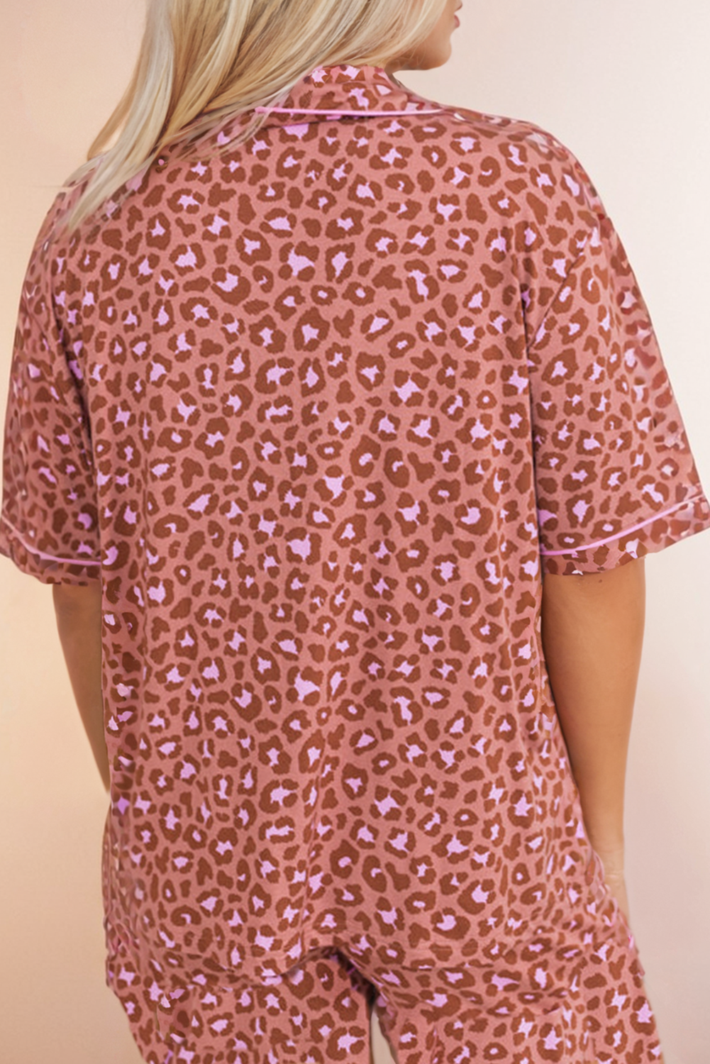 Leopard Print SS Pajamas Set