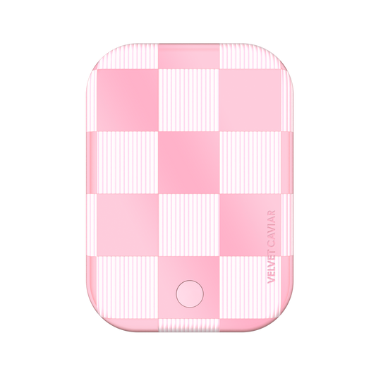 Wireless Phone Charger - Pink Vibe Checkered