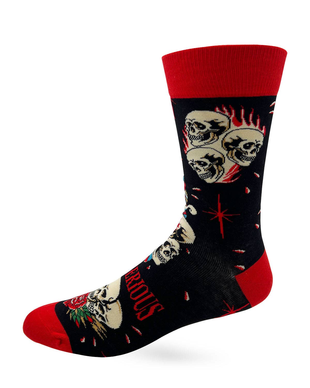 Don't Kill My Vibe Dead Serious Men's Novelty Crew Socks