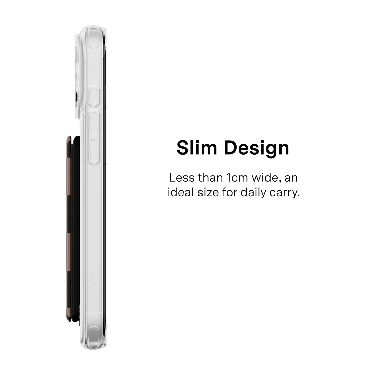 Magnetic Phone Wallet - Mocha Vibe Checker