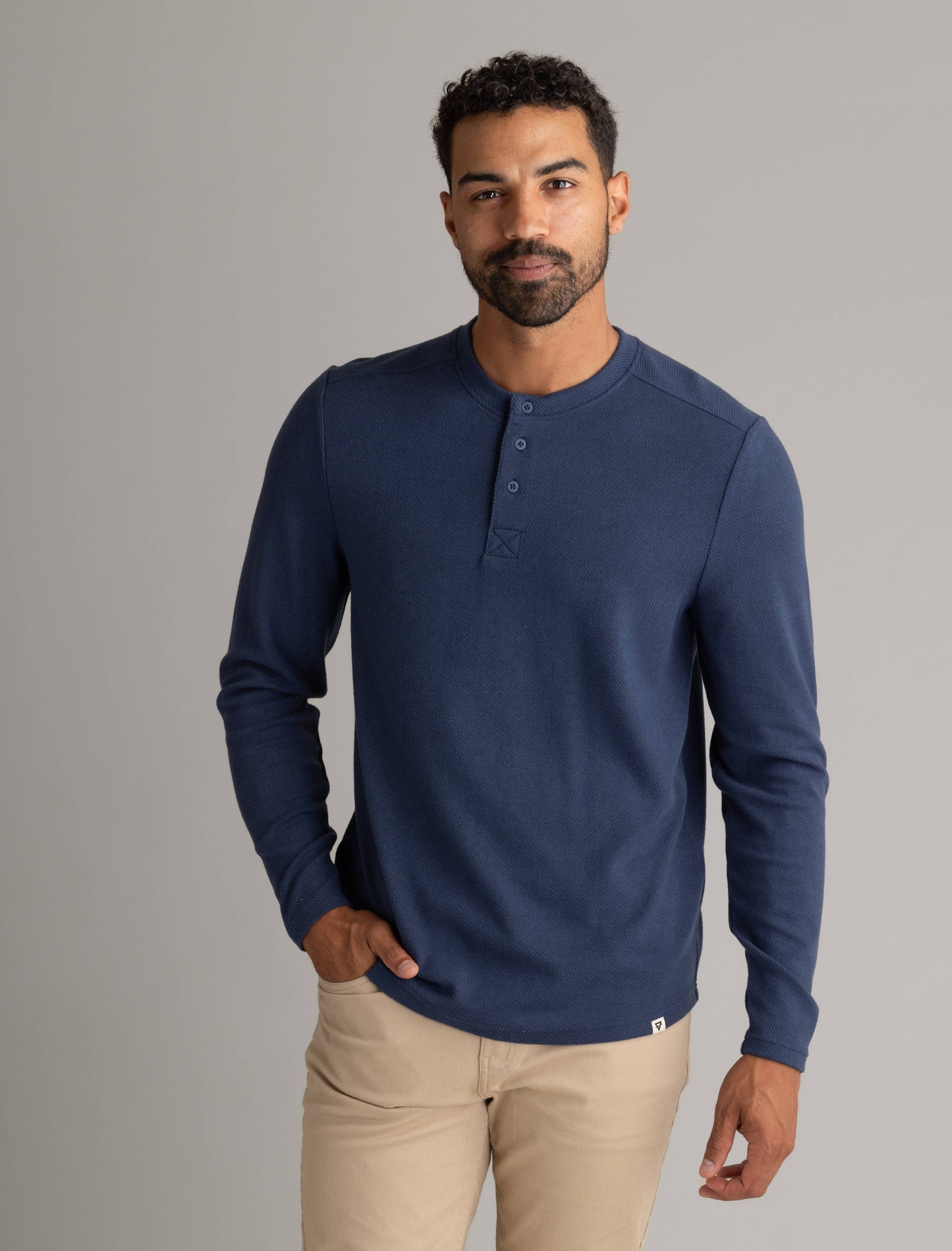 Men's Lichen Stretch Flannel Henley