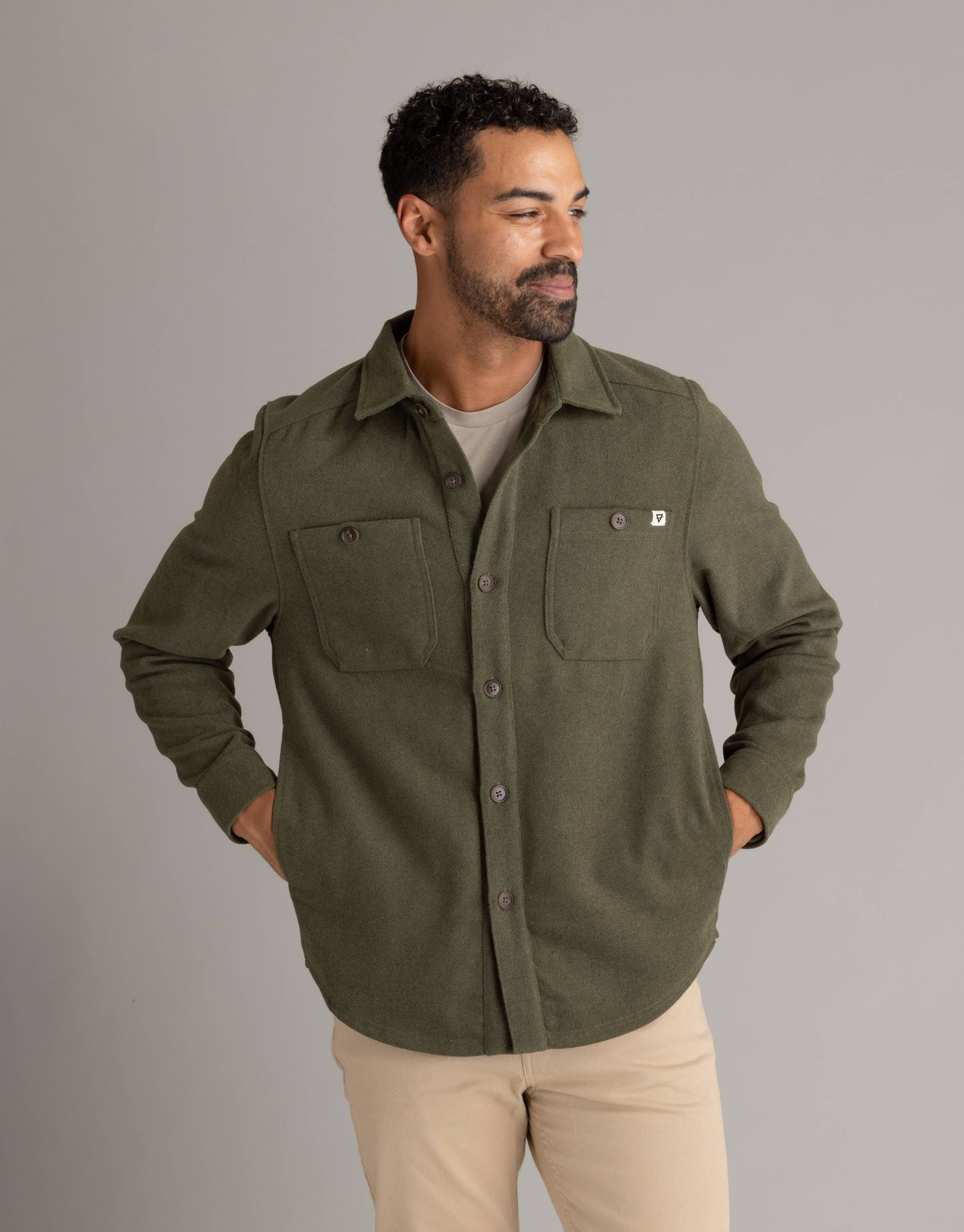 Men's Shay Faux Wool Shacket