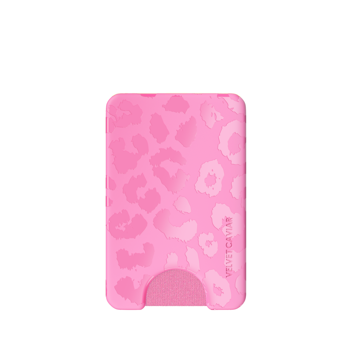 Magnetic Phone Wallet - Hot Pink Leopard