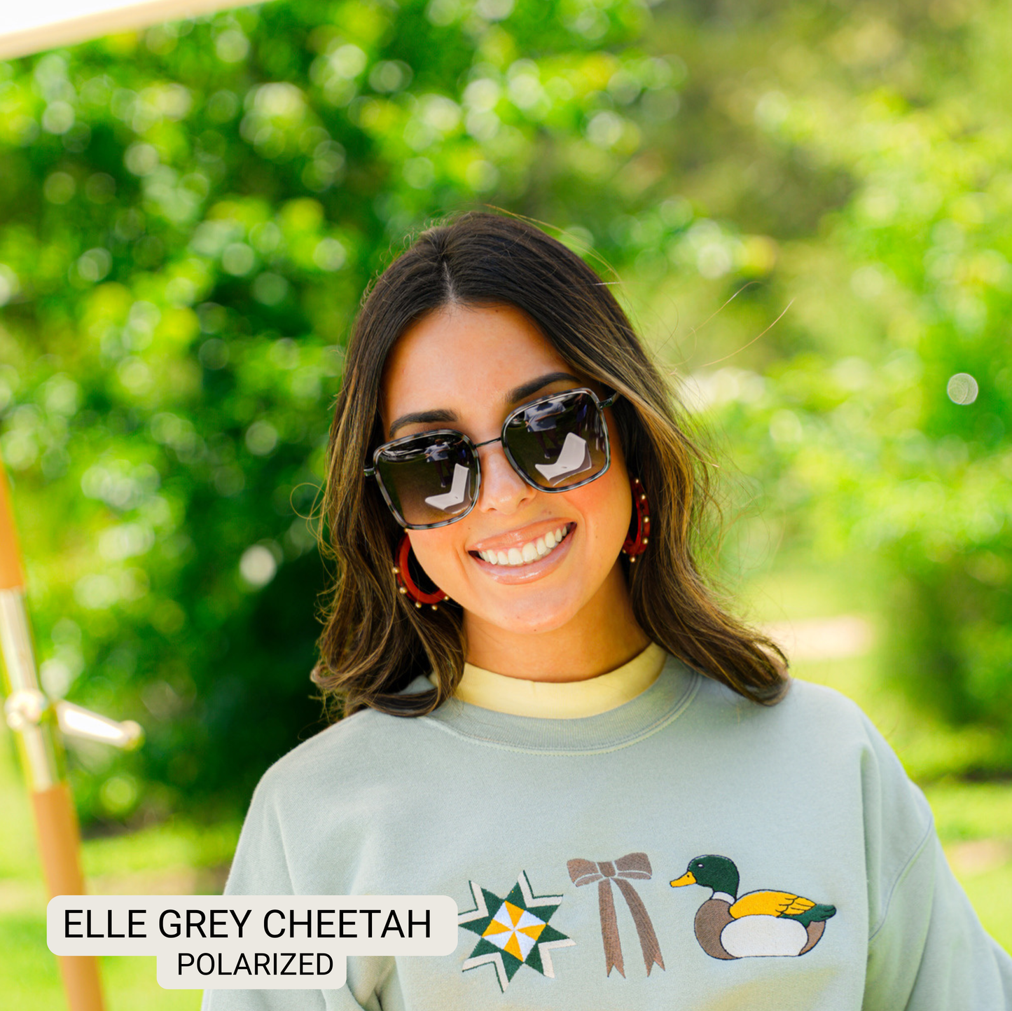 ELLE - Women's Polarized Oversized Sunglasses