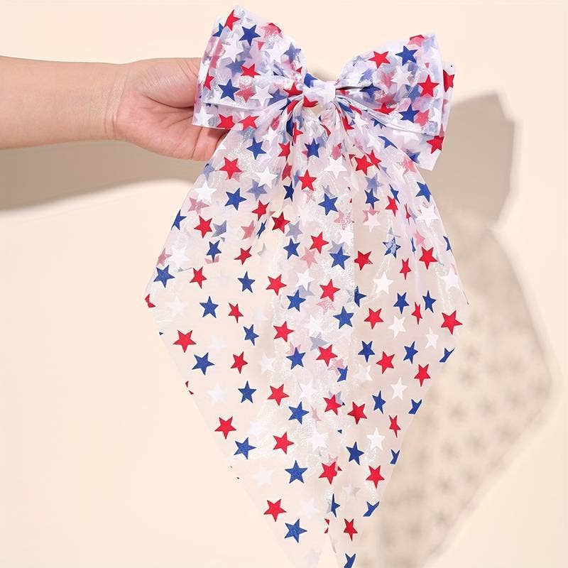 Ribbon Bow Hair Barrette